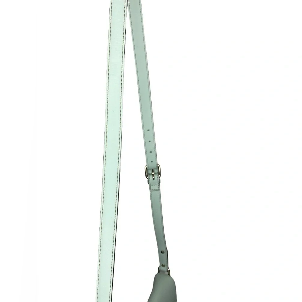 Kate Spade Essex Scout Faded Mint Genuine Leather Crossbody Satchel Flap Bag